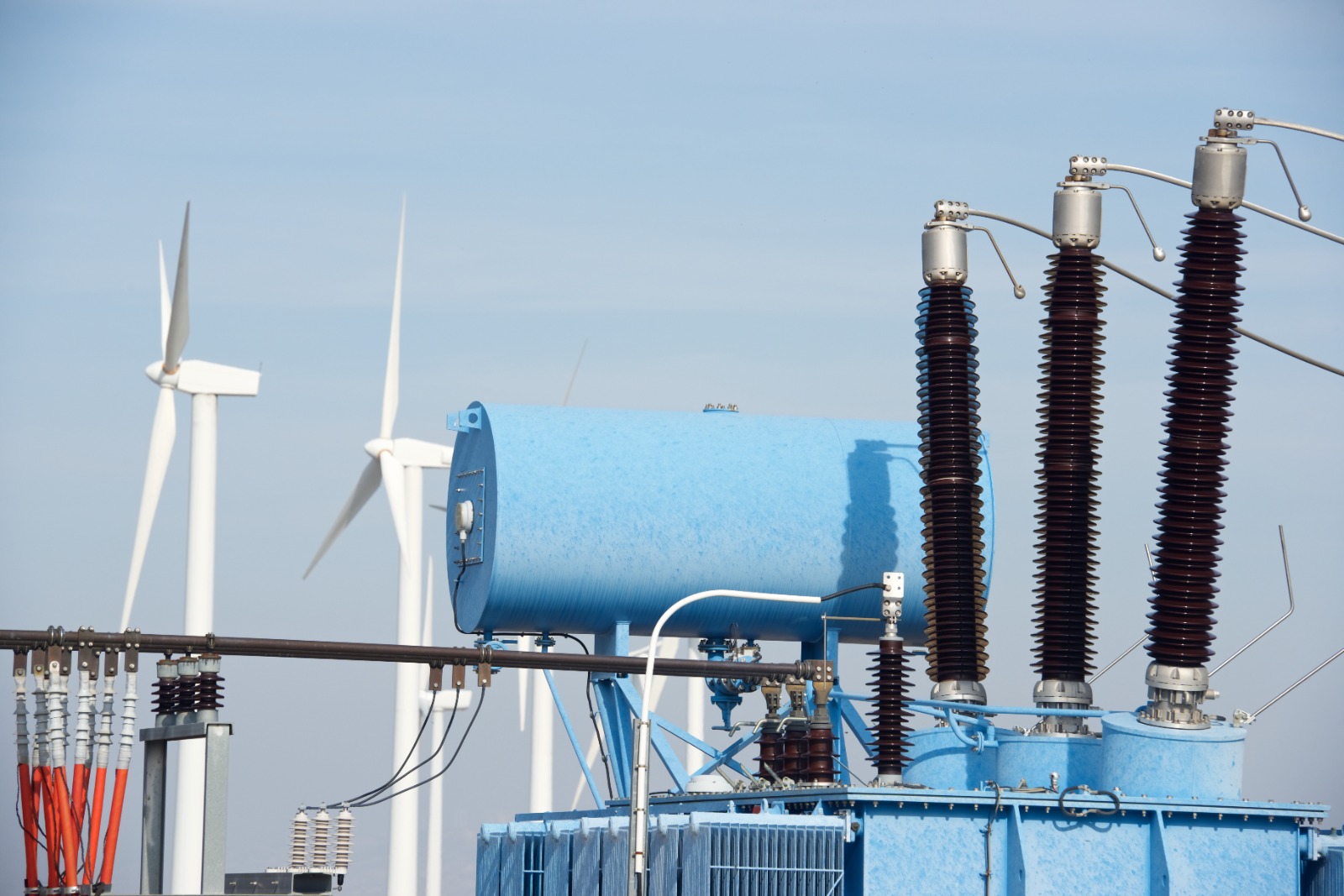 Wind turbine and substation